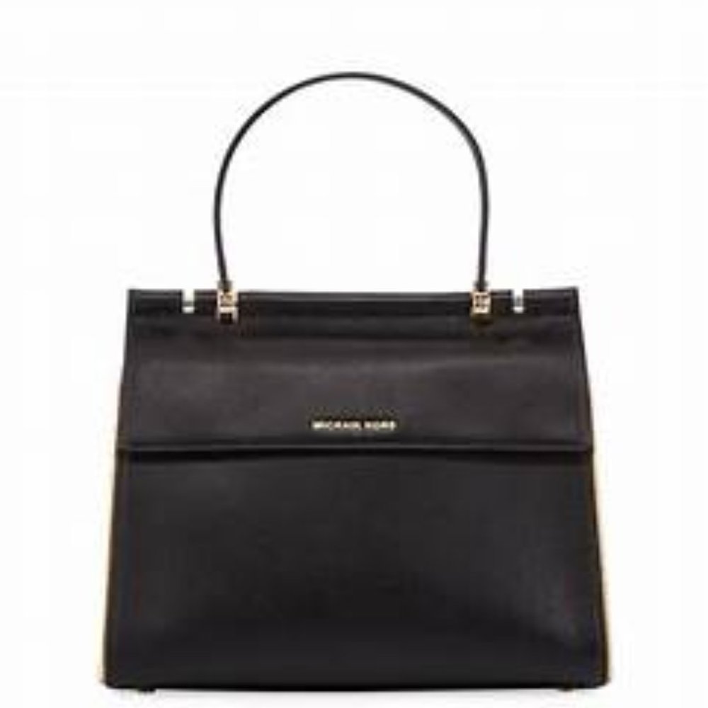 Michael Kors Jasmine Medium Leather Satchel Bag